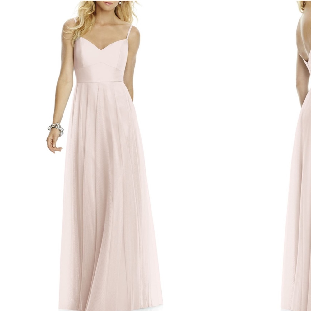 After Six (BLUSH) Sleeveless Tulle A-Line Gown